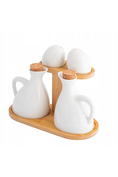 ALTOM DESIGN Recipiente pentru condimente sare piper sticle ulei de măsline R...