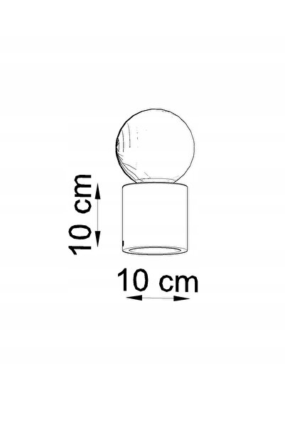 Sollux Lighting Lampă de masă tip Loft, din beton, E27 15W SALGADO