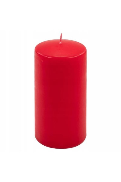 NO BRAND Sfeșnice roșii, 6 bucăți, 15,5x7,5 CM, lumânări tradiționale cilindrice