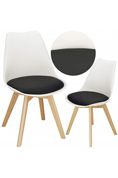 Springos Scaun scandinav pentru bucătărie, living, sufragerie, modern, cu per...