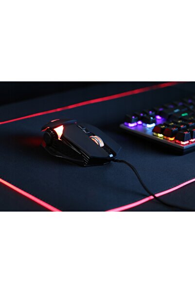 T-WOLF Tastatură de gaming hibridă cu iluminare RGB + Set mouse și mousepad