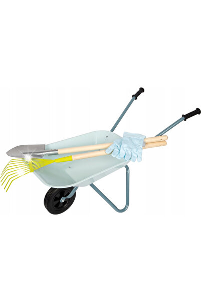 Small Foot Roabă, Lopată, Sapa, Set de grădină pentru copii, Construcție robu...