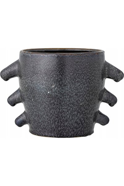 Bloomingville Ghiveci din piatră gri Khan 25x17x17 cm