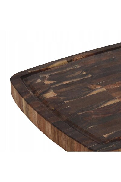 Excellent Houseware Placă de copt din lemn groasă, dreptunghiulară, 46x36