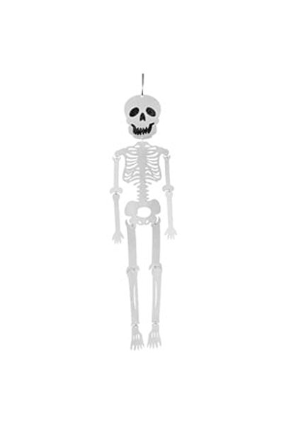 OEM Decoratiune de Halloween Schelet Alb din Fetru 20x80cm