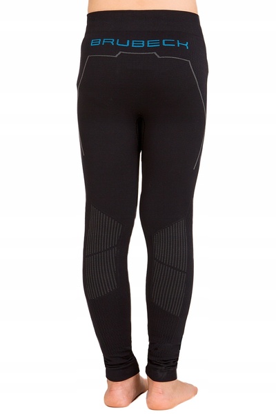 Brubeck Pantaloni copii termoactivi negri 128/134 LE12080