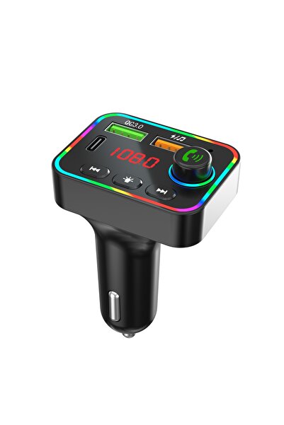 Tracer Transmițător FM Bluetooth Încărcător USB-C 25W LED Apeluri Auto BT