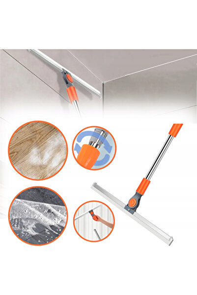 NO BRAND Guma Racletă telescopică din silicon pentru apă de podea 50x93-117 cm