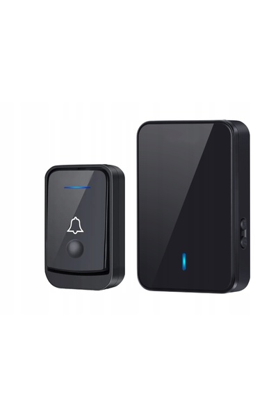 Spreest Sonerie wireless cu 2 butoane transmițătoare, impermeabilă, pentru ex...