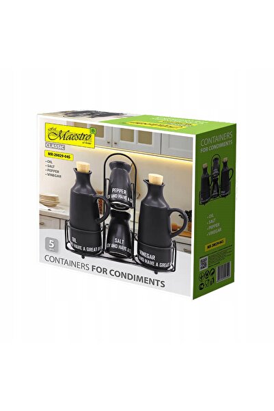 Maestro Set de condimente ceramic 5-ele Style MR-20029-04S