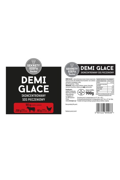 NO BRAND DEMI GLACE sos concentrat, vită, pui. 900g