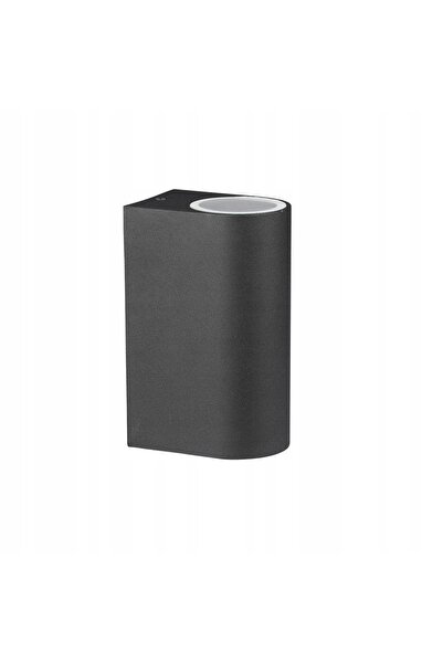 V-TAC Aplică de perete GU10 rotundă, din aluminiu negru, cu iluminare sus-jos...