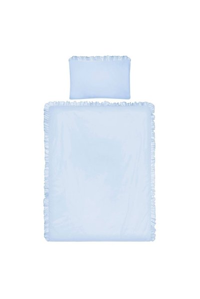 BELISIMA Lenjerie de pat pentru pătuț 3 piese 100 x 135 cm albastru pur 0895