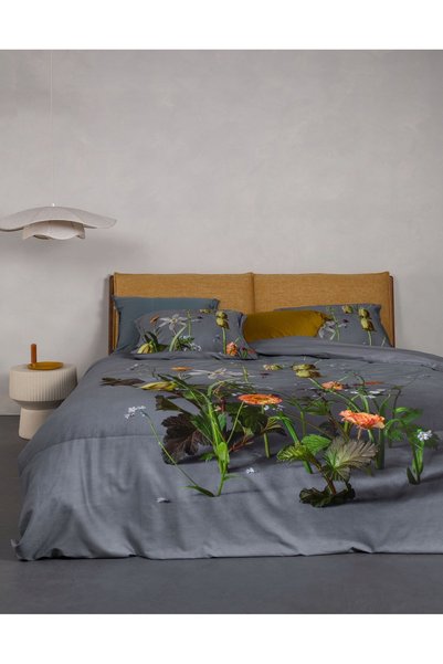 NO BRAND Husă de pilotă Essenza Isaline 160x200cm bumbac gri