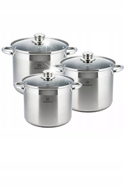 Kinghoff SET DE 3 OALE MARI DIN OȚEL 18/20/22CM GASTRO