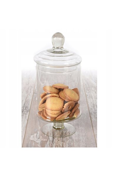 Excellent Houseware Borcan de sticlă pentru Nodze, pentru biscuiți și bomboan...