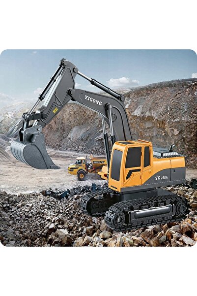 SAVE Excavator cu telecomandă, cu cupă, pe șenile, piese metalice, 11 canale,...