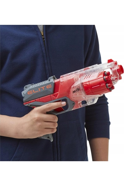 Hasbro Pistol NERF Disruptor, rază de acțiune 27m + 6 gloanțe din spumă ZA6188