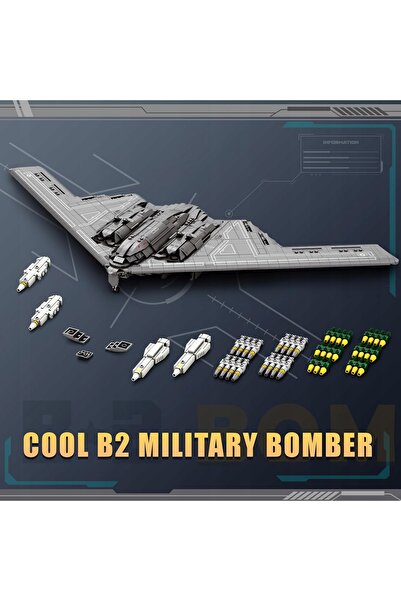 REOBRIX 33038 B-2 AVION DE BOMBAJĂ JET MILITAR MODEL DIN PIELEȚE