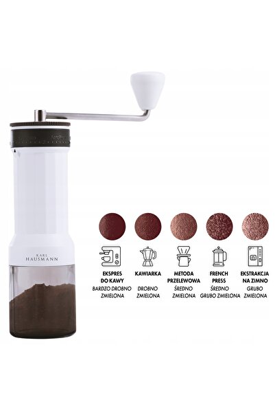 Karl Hausmann Râșniță manuală de cafea, piper și sare, 23cm, rezistentă