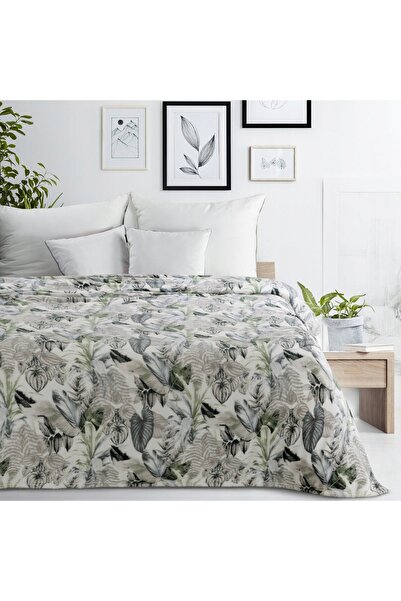 Eurofirany DAVOS 2 150x200 cm pătură verde groasă, moale și călduroasă pentru...