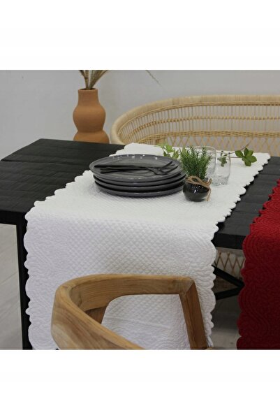 NO BRAND Mensa Home Șervet de masă Morphee 150x50 cm alb