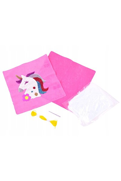 Jokomisiada Podusia unicorn cu paiete set DIY ZA3213