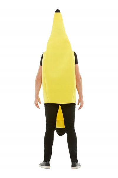 NO BRAND Costum de banană, costum fantezie, fruct banană, galben, bal de carnaval, costum de Halloween