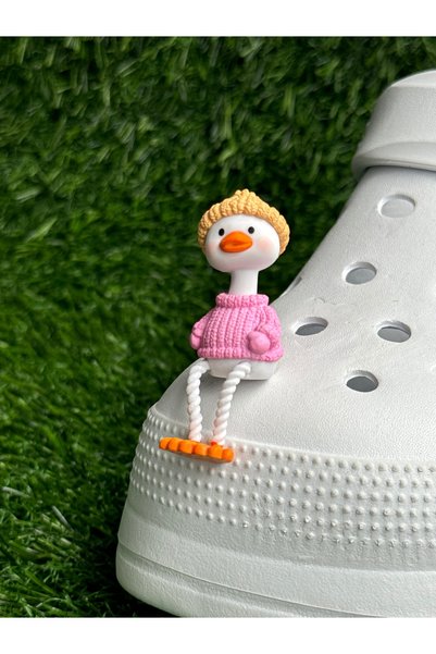YuccaCo Accessorize Your Life Duck Slipper 3D Slipper Ornament/Three-Dimensional Duck Slipper Charm/ Jibbitz