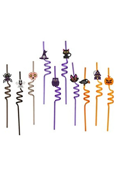 OEM Paie Spiralate Reutilizabile din Plastic cu Figurine de Halloween Ø6x270m...