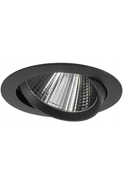 Nowodvorski Spot LED încastrat rotund, negru, 15W, cu lumină caldă, cu cap mo...