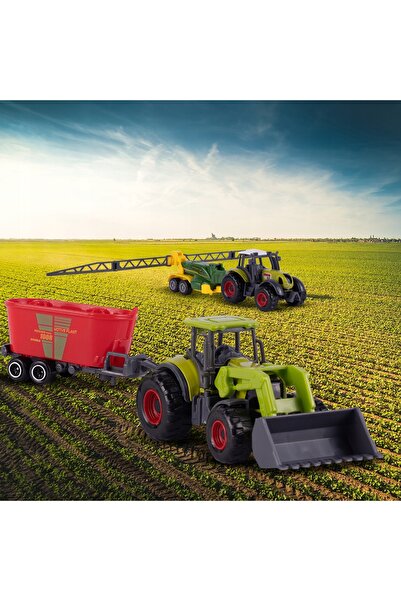 MalPlay TRACTOR FERMOAR MAȘINI AGRICOLE SET FERMOAR PENTRU COPII