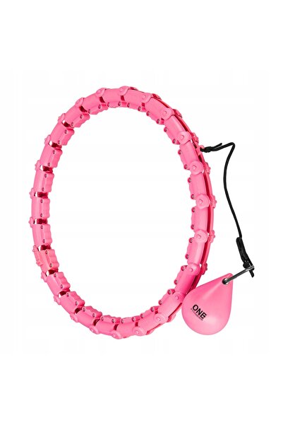 One Fitness Hula Hoop cu năpârluri și greutăți pentru exerciții, reglabil 25-...