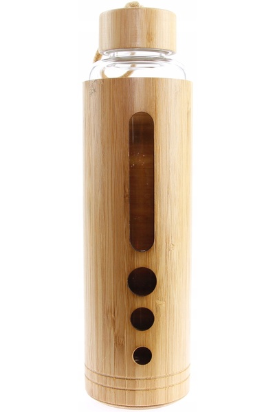 MPLCO Sticlă de sticlă pentru apă 550 ml Eco Termos Bambus