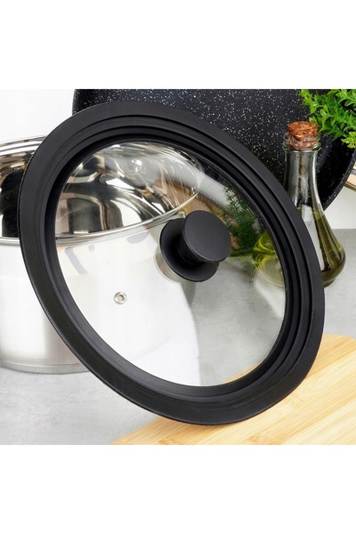 Vilde Capac de sticlă universal din silicon 24/26/28 cm