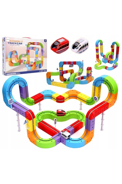 Allvo SET DE CONSTRUCȚIE MAGIC 3D MEGA - TREN ANTI-GRAVITAȚIONAL 121 EL RAILWAY