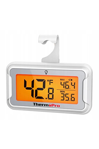 ThermoPro Termometru pentru frigider, congelator, depozitare la rece, cu afiș...