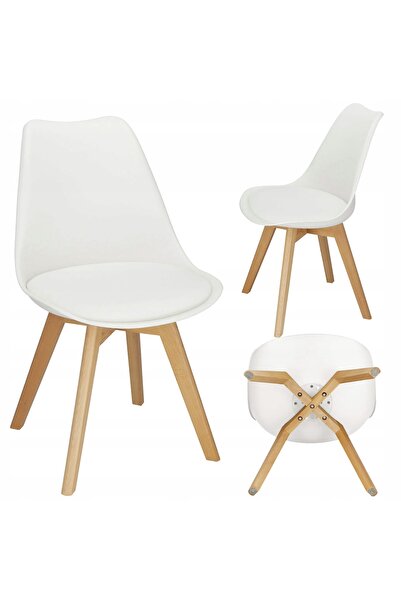 Springos Scaun scandinav pentru bucătărie, living, sufragerie, modern, cu per...
