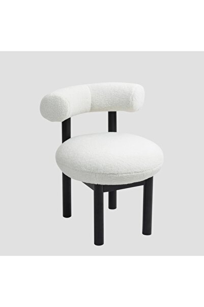 Homla Scaun de dining modern boucle PACIS ecru 59.5x65.5x75.5
