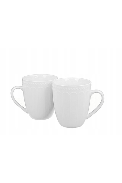 Duo SET DE 2 CEAȘȚI CLASICE DE PORȚELAN PENTRU CAFEA ȘI CEAI, ELEGANT