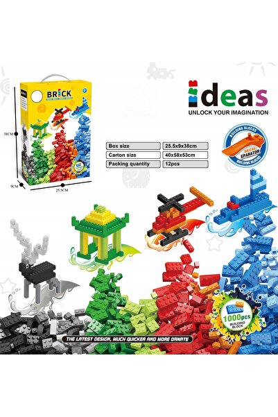 Norimpex Set de blocuri de construcție 1000 de piese pentru a construi Creati...