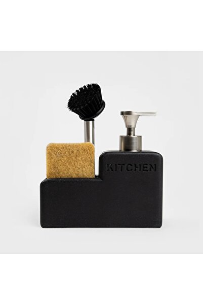 Homla DOSSE dozator negru 16x16 cm