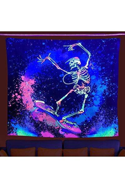 NO BRAND Decorațiune de perete Pictură UV Fluorescentă Goblen REFLEXIE Schele...