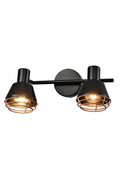 Candellux Lampă aplicată perete/tavan NERIA 2xE14 40W negru/auriu