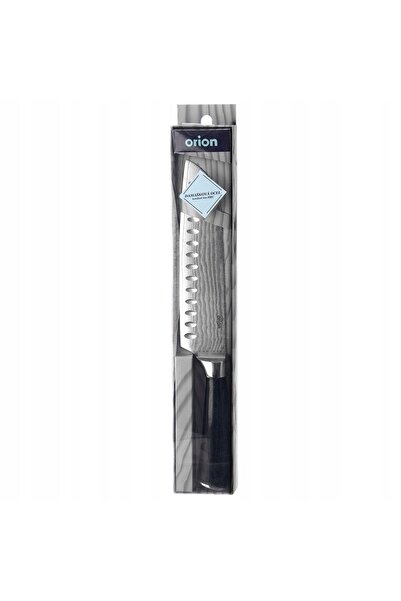 Orion CUȚIT DE BUCĂTĂR SANTOKU, OȚEL DAMASCEN JAPONEZ, ASCUȚ, 31 CM