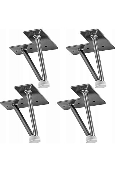 STILISTA 4x Picioare metalice DIY pentru agrafe de păr, 10 CM, 2 bare