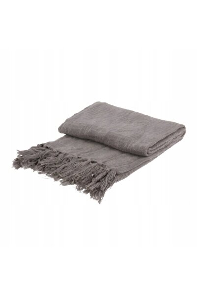Home Styling Collection Cuvertură de pat pentru canapea, din bumbac, cu franj...