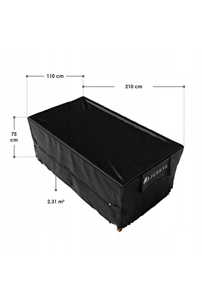 Juskys HUSĂ 210X110X75 PENTRU MOBILIER DE GRĂDINĂ – MASĂ ȘI SCAUNE, IMPERMEAB...