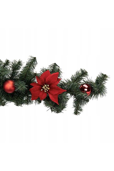 Fééric Lights and Christmas Ghirlandă de Crăciun de 2 metri cu Steaua Roșie d...