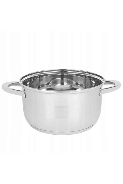 Tadar Oală cu capac din oțel inoxidabil, pentru gaz și inducție, Luzon 20cm 3...